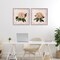 Stupell Industries Pink Vintage Pattern Botanicals 2pc Framed Giclee Set, design by Livi Finn